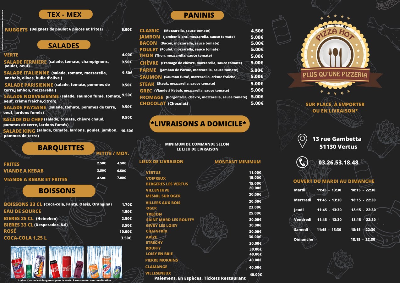 menu carte Pizza-hot 2